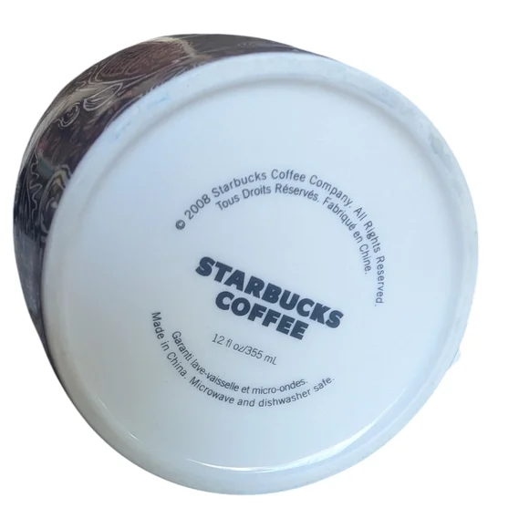 2008 Release Starbucks 35th Anniversary Siren Mermaid Coffee Mug - 12oz - Picture 6 of 9